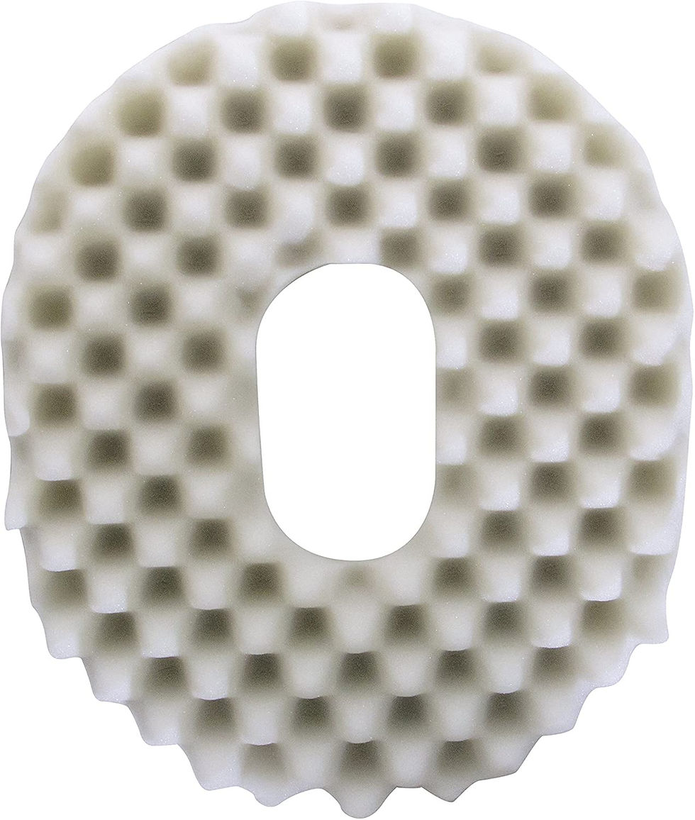 Thumbnail: 18" Comfortable Relaxing Convoluted Donut Cushion Navy
