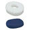 Thumbnail: 18" Comfortable Relaxing Convoluted Donut Cushion Navy