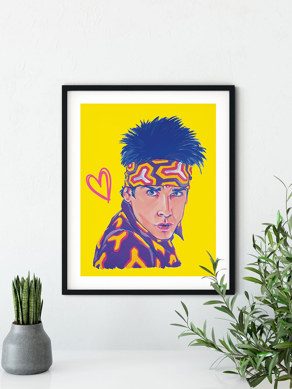Zoolander Blue Steel - Fan Art Print, 90s Movies