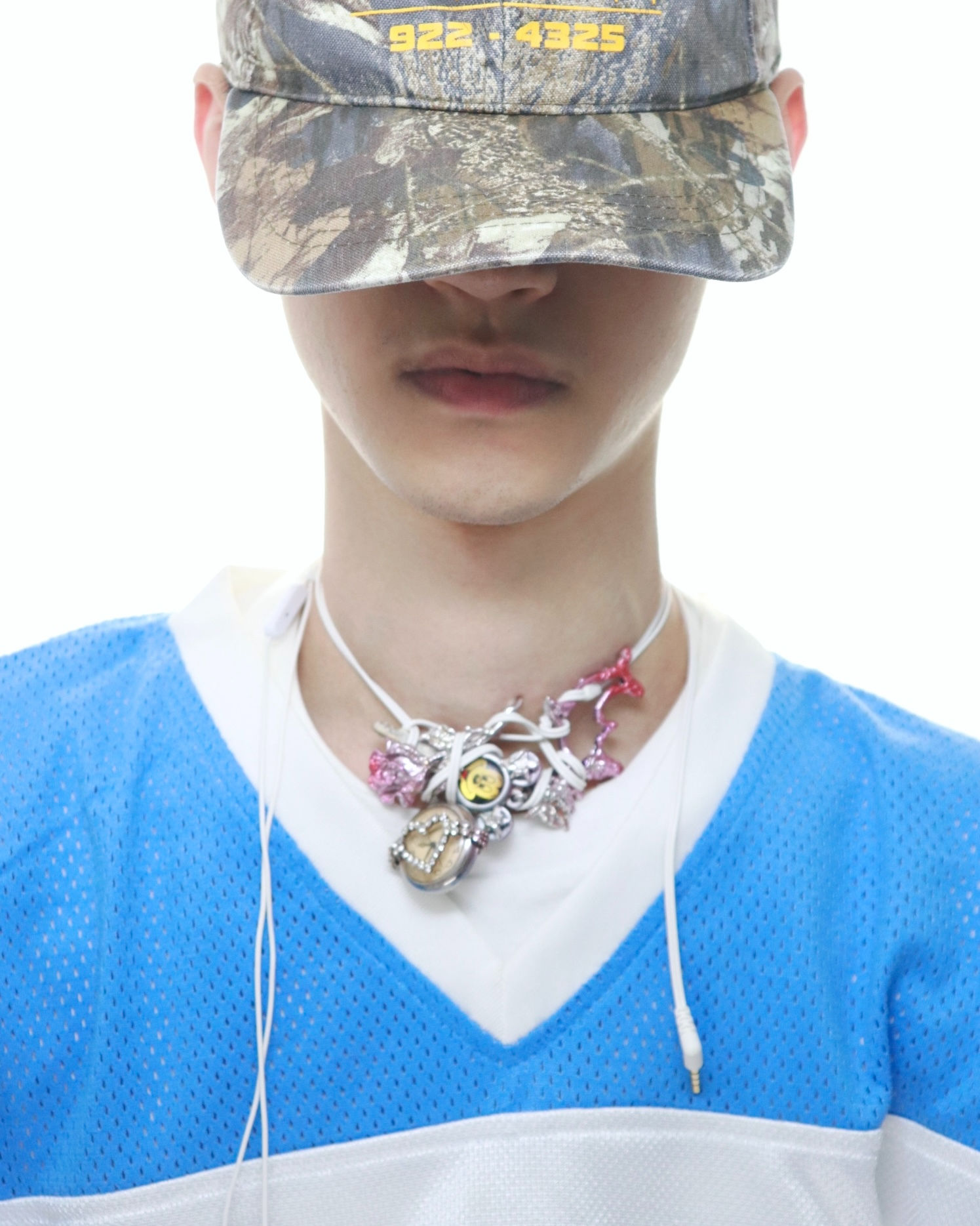 [ Pink Marine Lullaby – Earphone Necklace✩♬₊˚.]