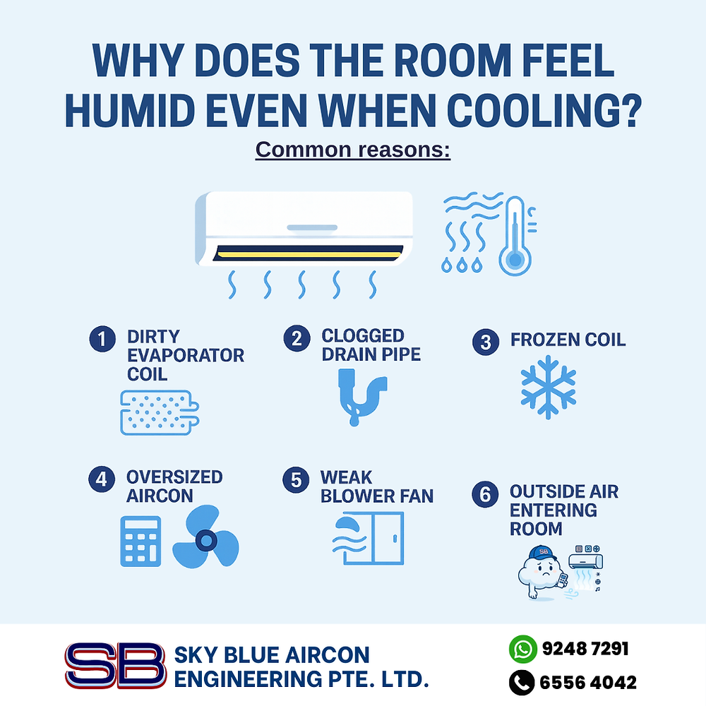 Why Does My Room Feel Humid Even When the Aircon Is On? | Sky Blue ...