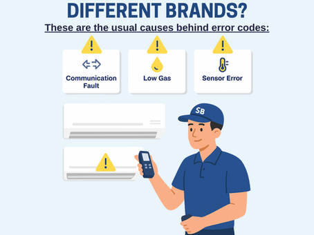 ⚠️ What Causes Error Codes on Different Aircon Brands?