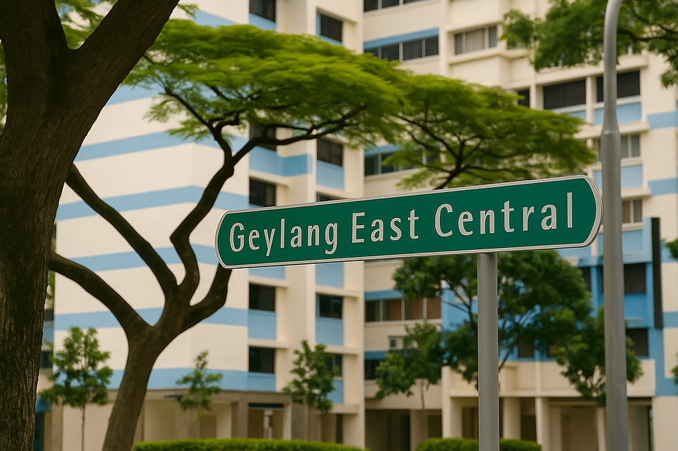 HDB apartments in Geylang East Singapore under sunny skies