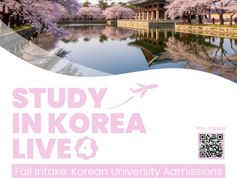 Study in Korea Live – April Online Seminar (Webinar)