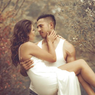 A couple in an embrace
