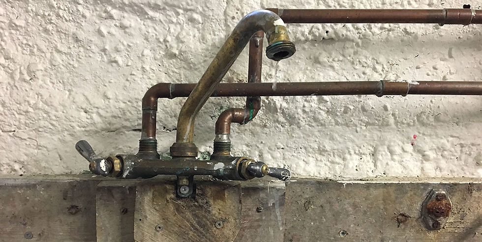 Copper pipes with lead based soldering