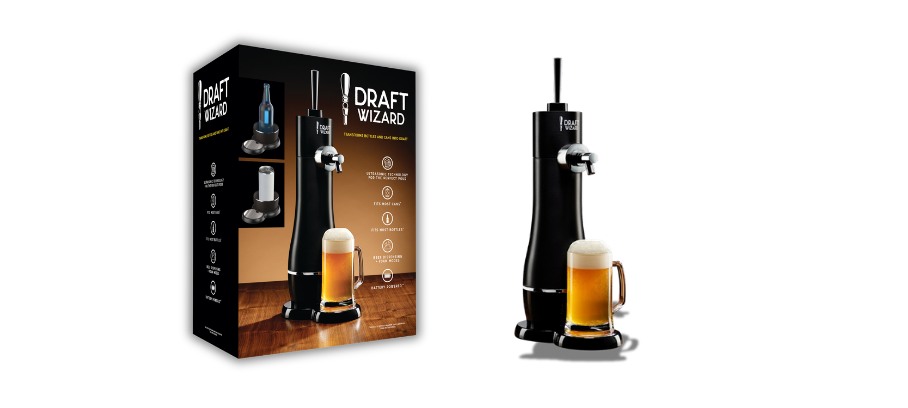 Draft Wizard Cool Beer Dispenser Can / Bottle