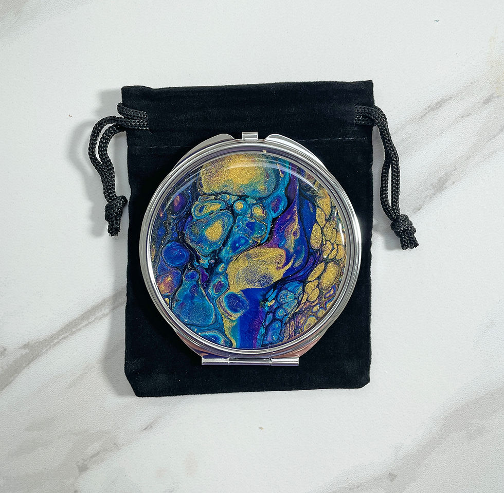 Thumbnail: Fluid Art Compact Mirror