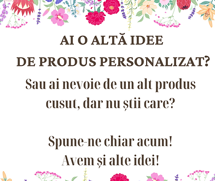 Sau ai nevoie de un alt produs cusut, dar nu știi care Spune-ne chiar acum! Avem și alte i