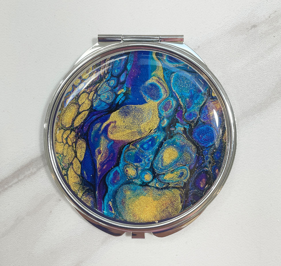 Thumbnail: Fluid Art Compact Mirror