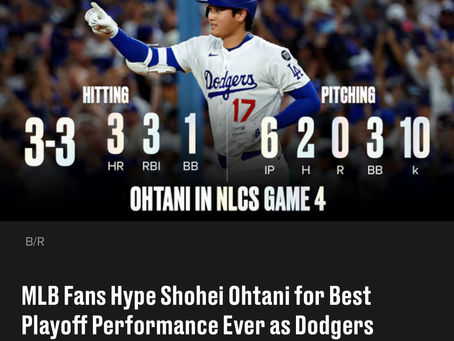 NLCS GM 4 - Ohtani pitching for 1st time in postseason and its earth shattering!