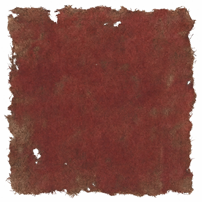 Frayed madder-dyed red-brown cloth, c.1790
