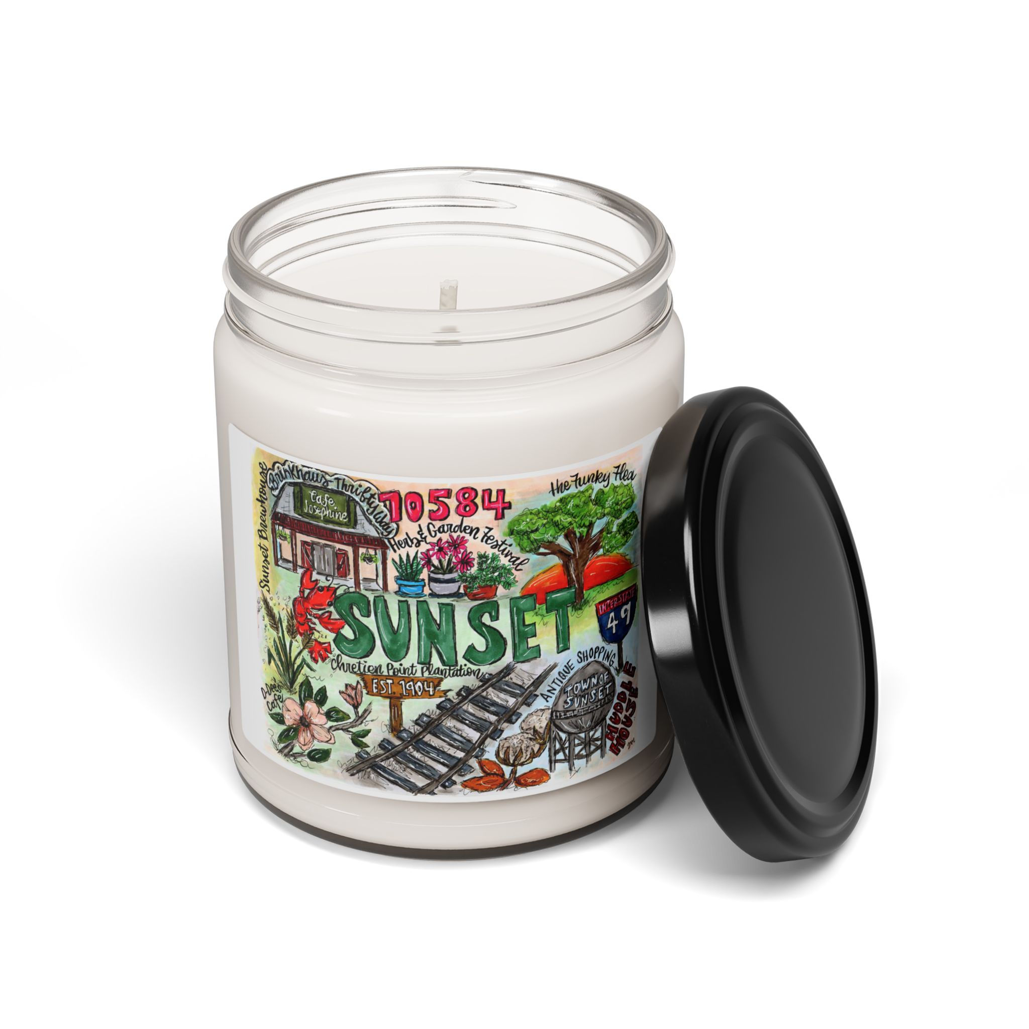 Sunset, La Scented Soy Candle — 9oz Aromatic Travel Jar
