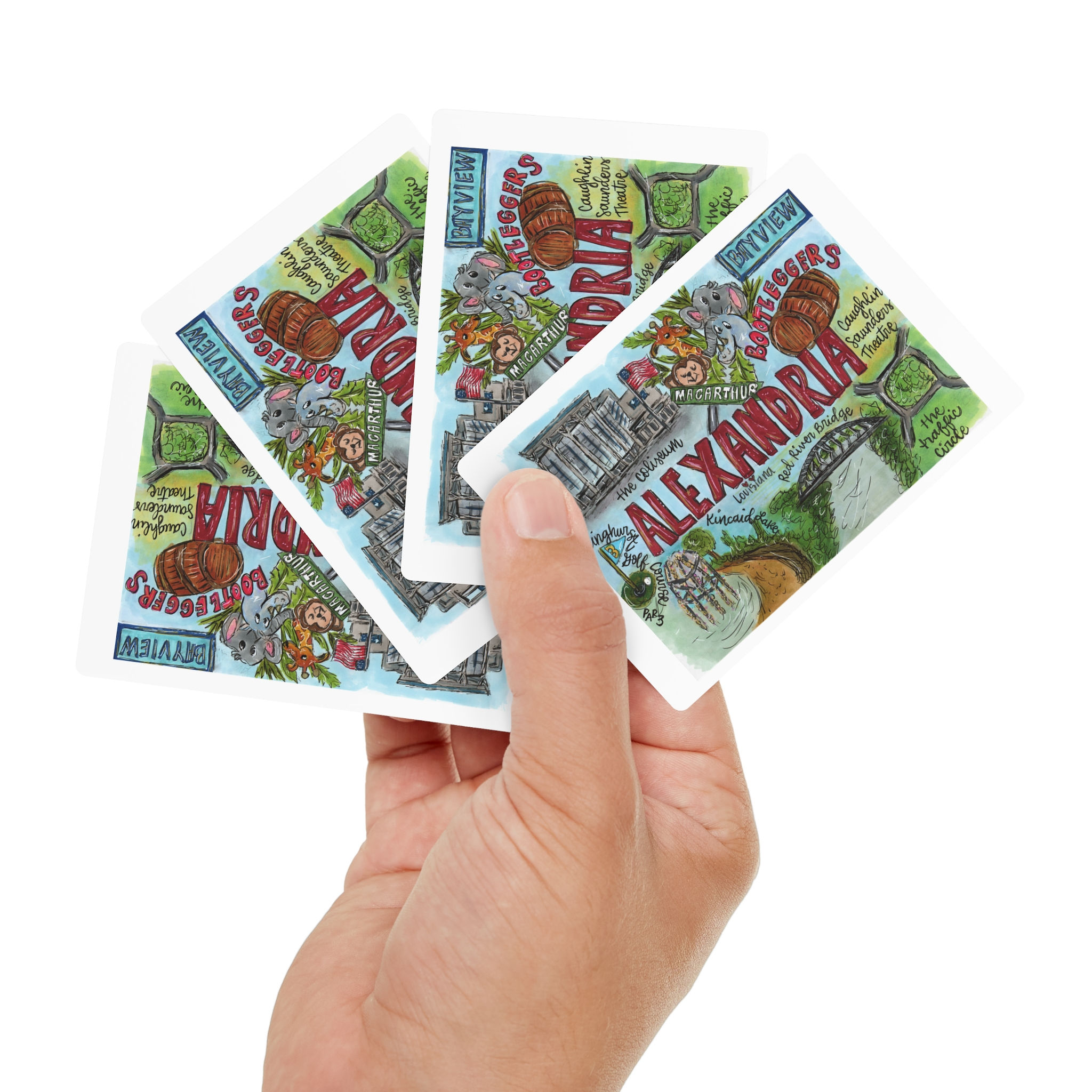 Alexandria, Louisiana Poker Cards