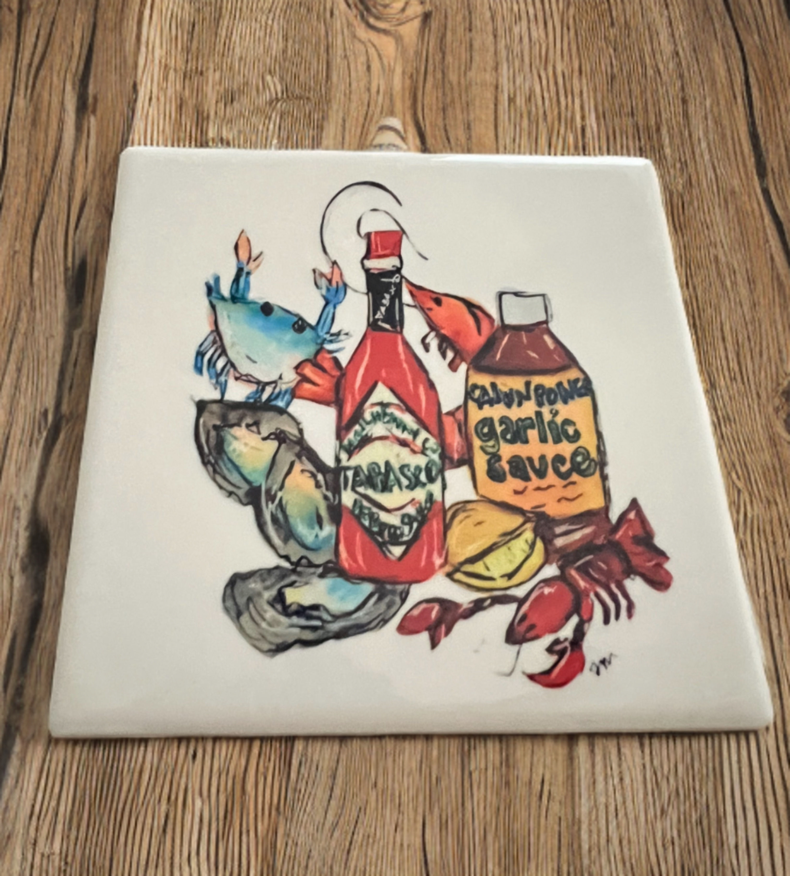 Cajun Seasoning Ceramilc Tile Coaster