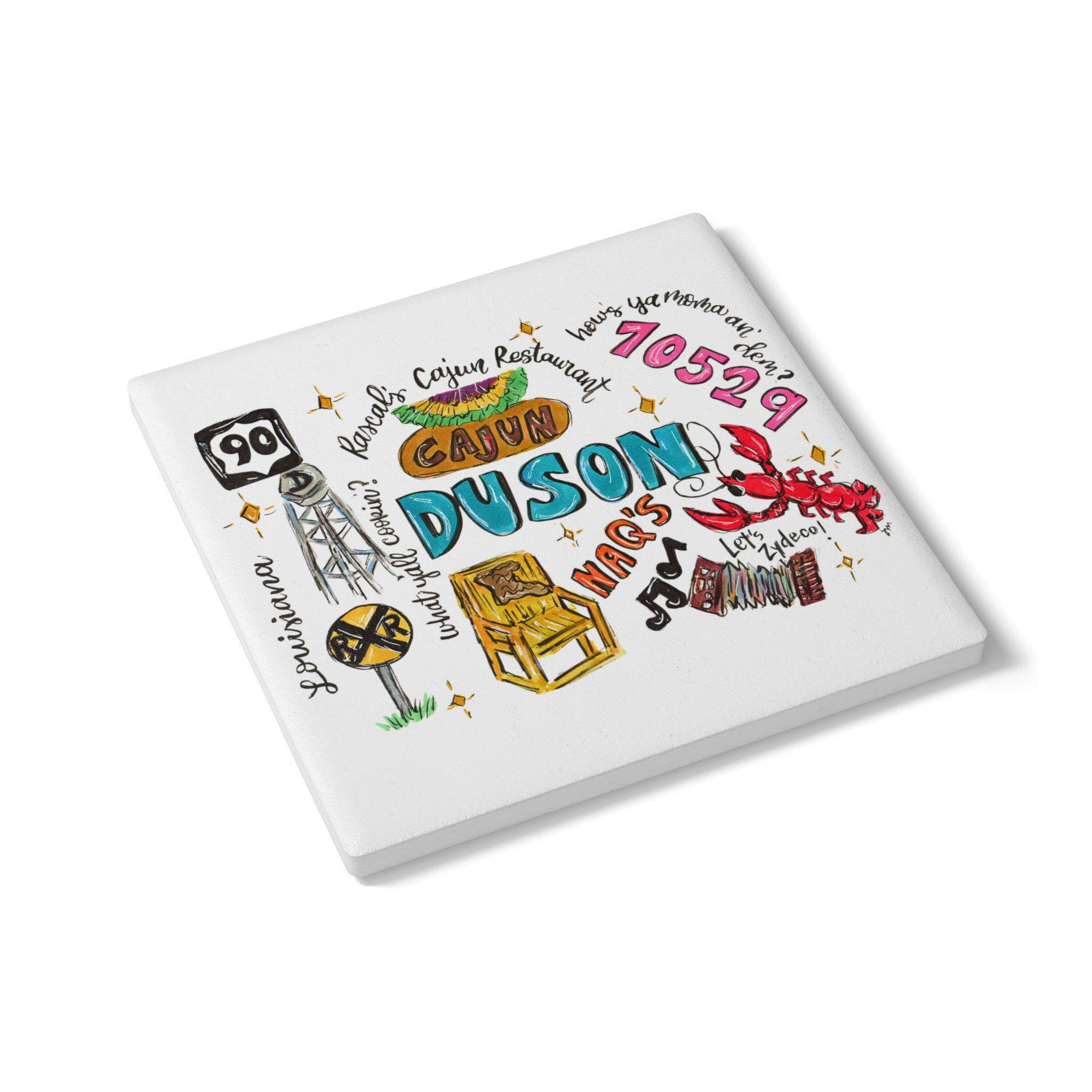 Duson, Louisiana Ceramic Coaster