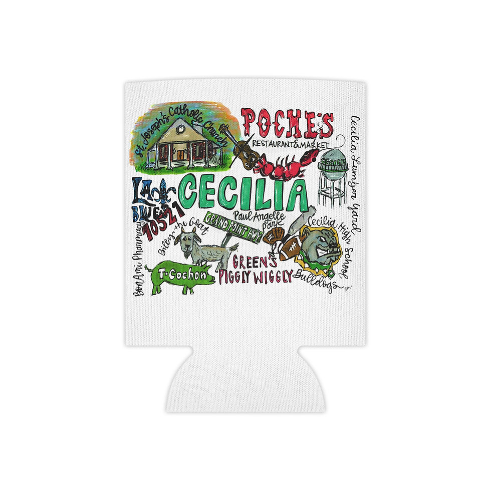Thumbnail: Cecilia, Louisiana Custom Design Can Koozie