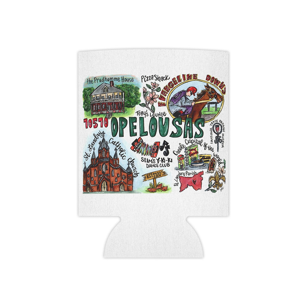 Thumbnail: Opelousas, Louisiana Custom Design Can Koozie