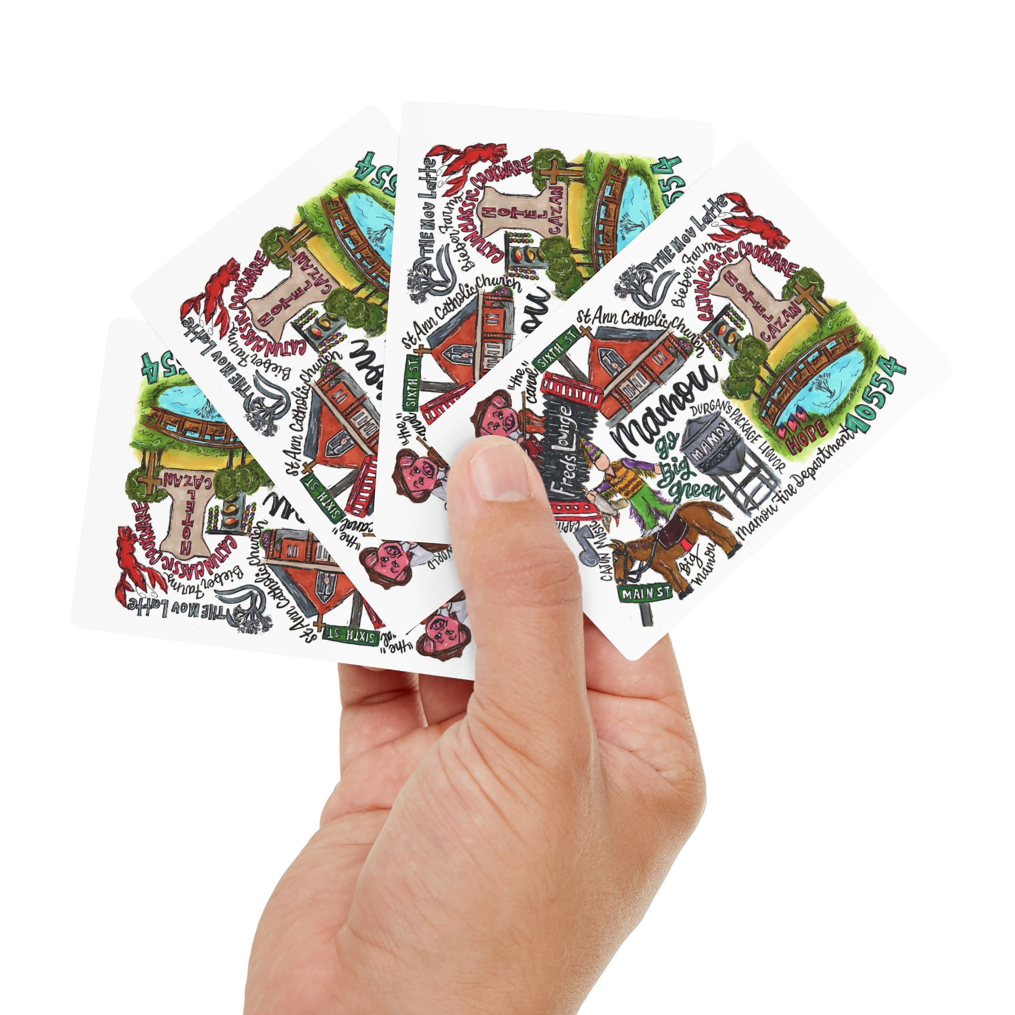 Mamou, Louisiana Poker Cards