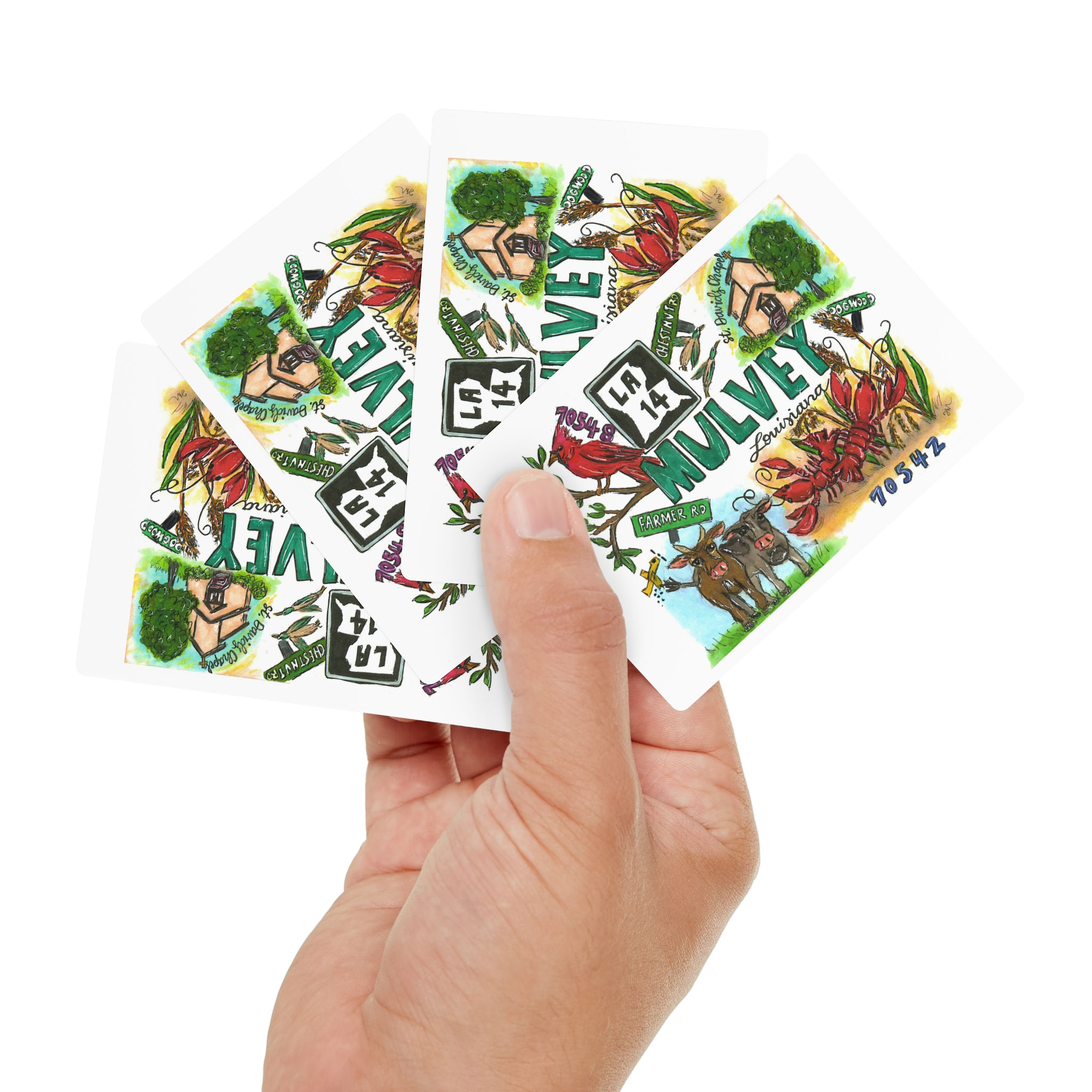 Mulvey, Louisiana Poker Cards