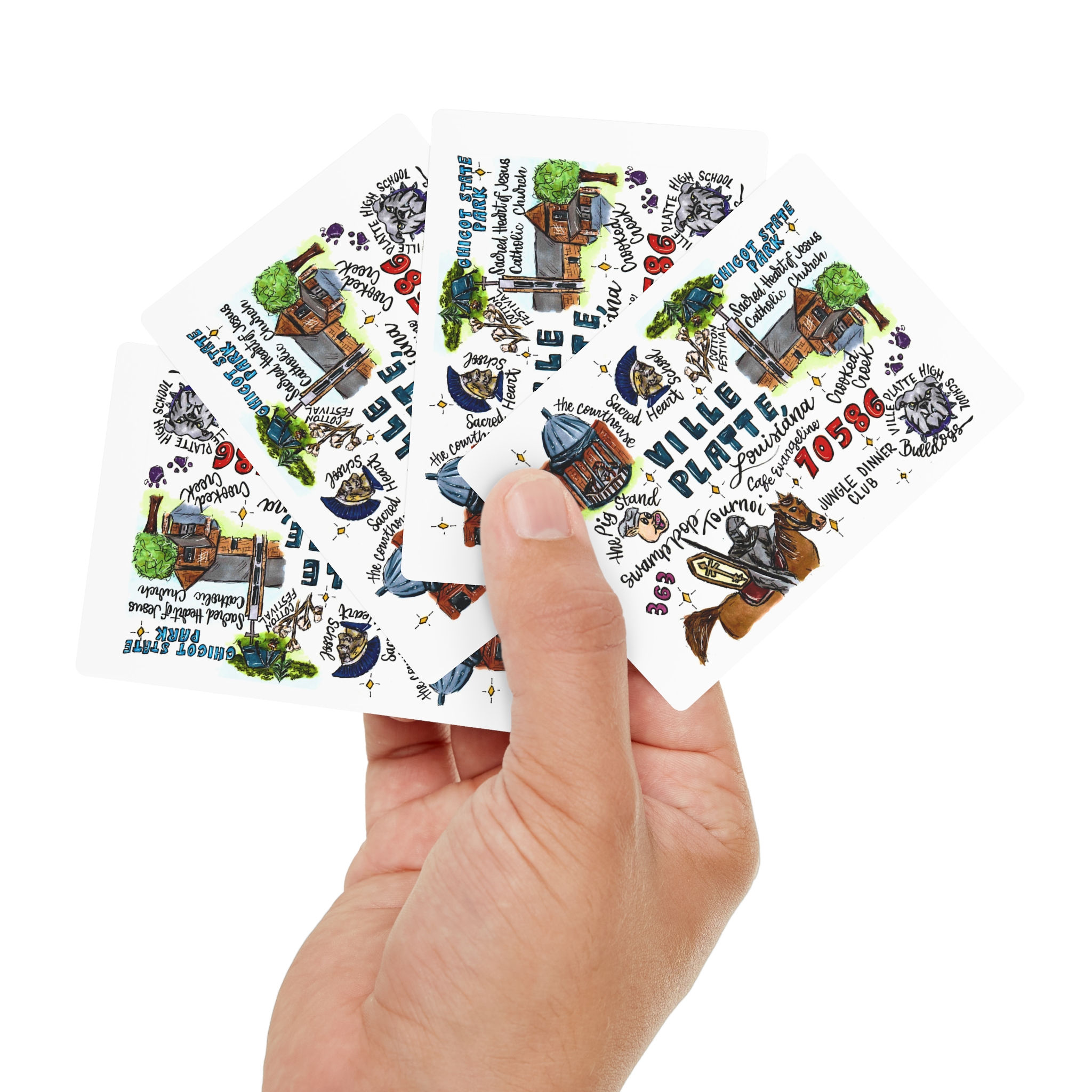 Ville Platte, Louisiana Poker Cards