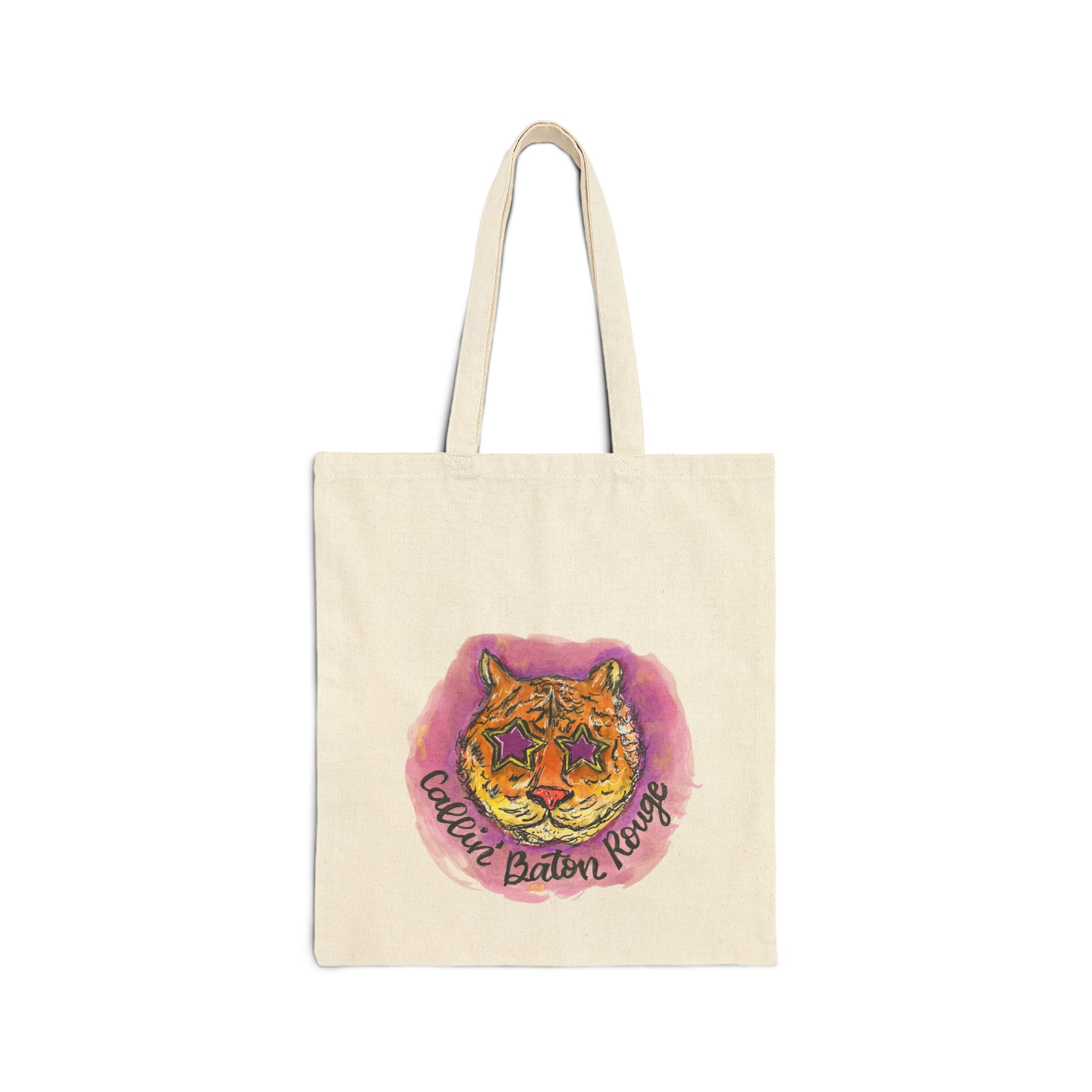 Tiger Watercolor Tote Bag —