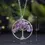Thumbnail: Hand Woven Tree of Life crystal pendant