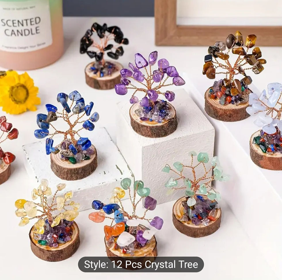 Thumbnail: 12pcs  Mini Crystal Tree of Life Set