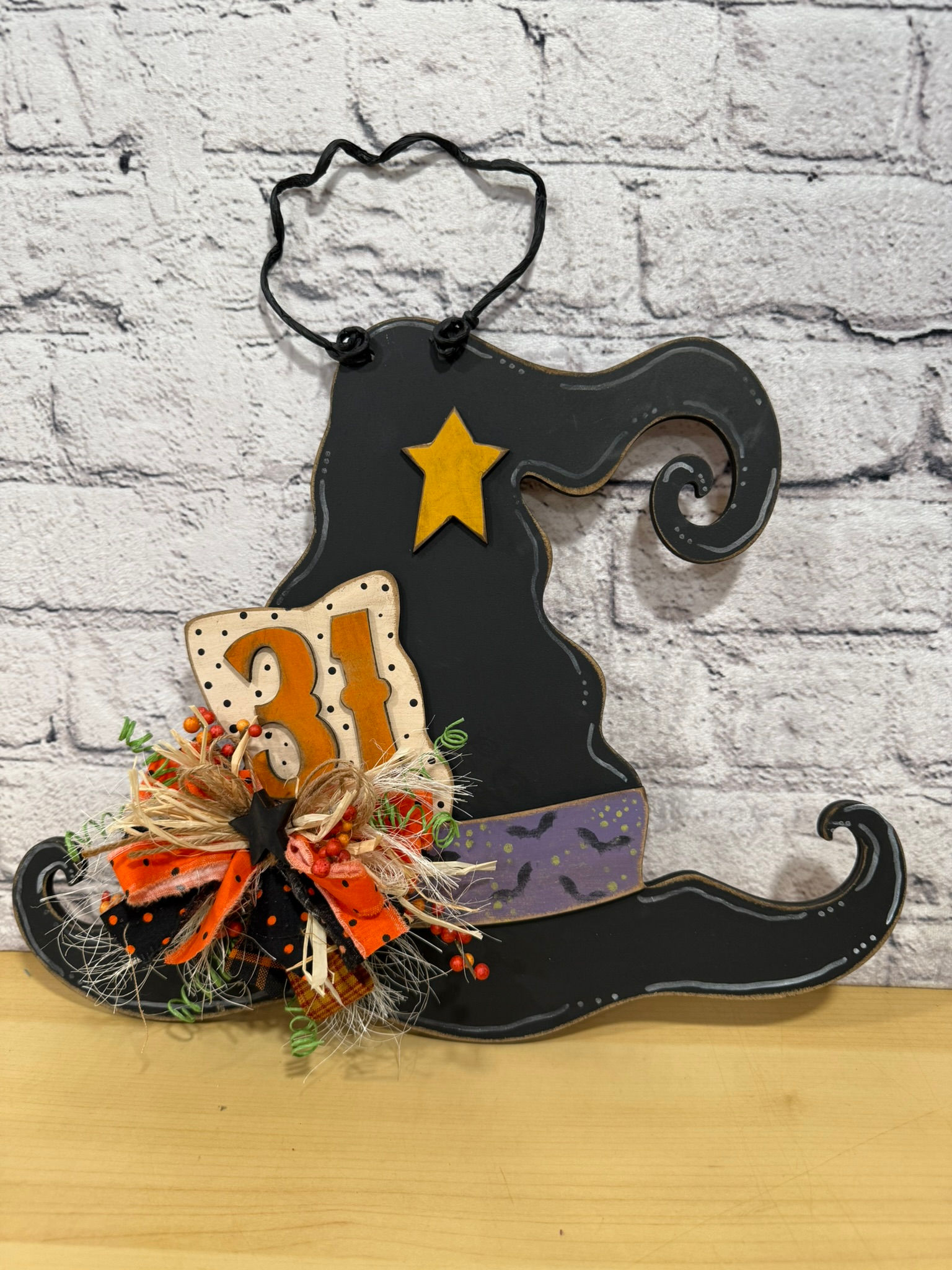Whimsical Witch Hat Door Hanger – DIY or Hand-Painted