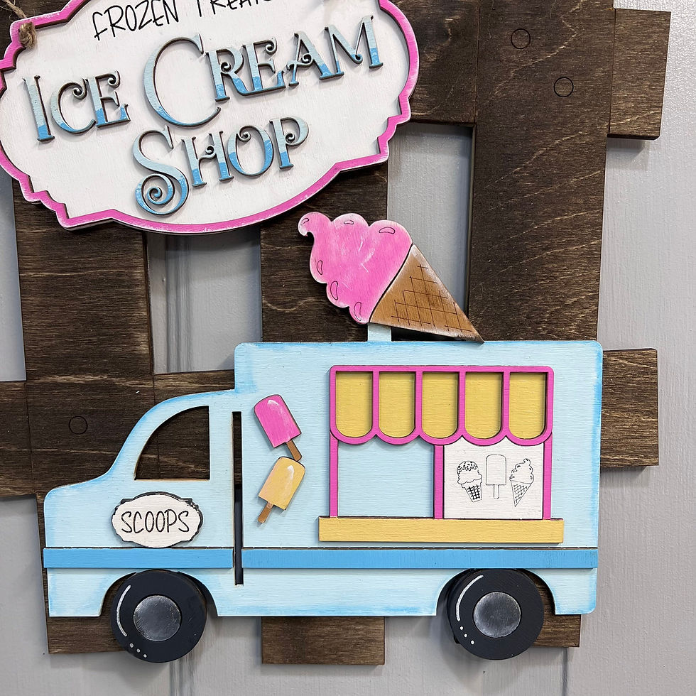 Thumbnail: Ice cream shop wall hanger