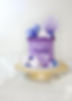 Purple birthday cake