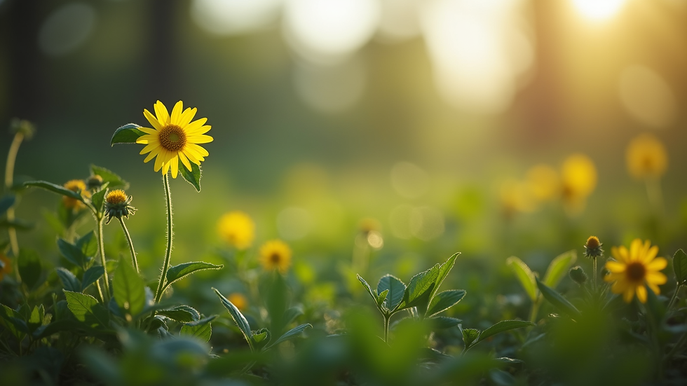 Vista lateral de trator compacto em área de plantio familiar