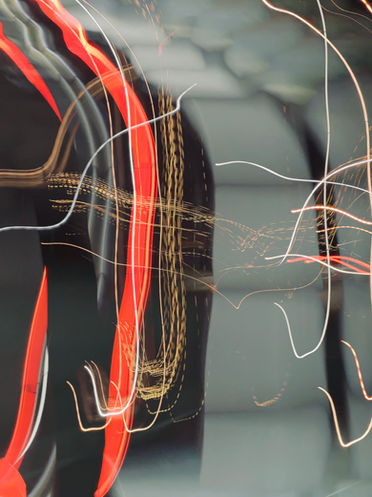 Black red gray abstract expressionist digital photograph Montclair print of NJ