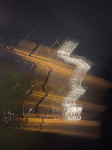 Brown white black brownstones abstract expressionist digital photograph print in NY
