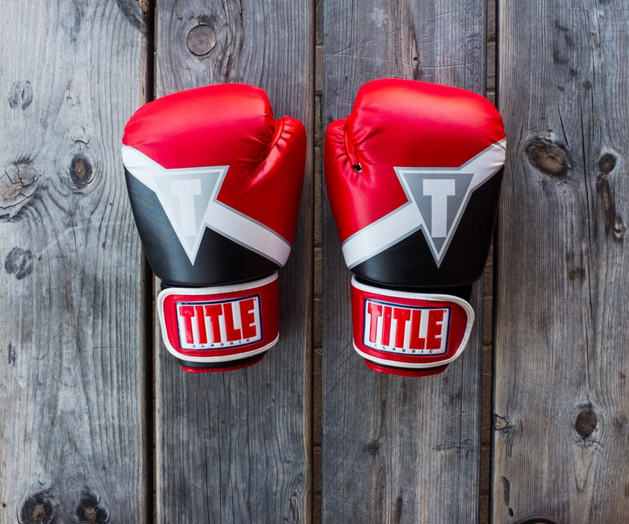 A pair of boxing gloves
