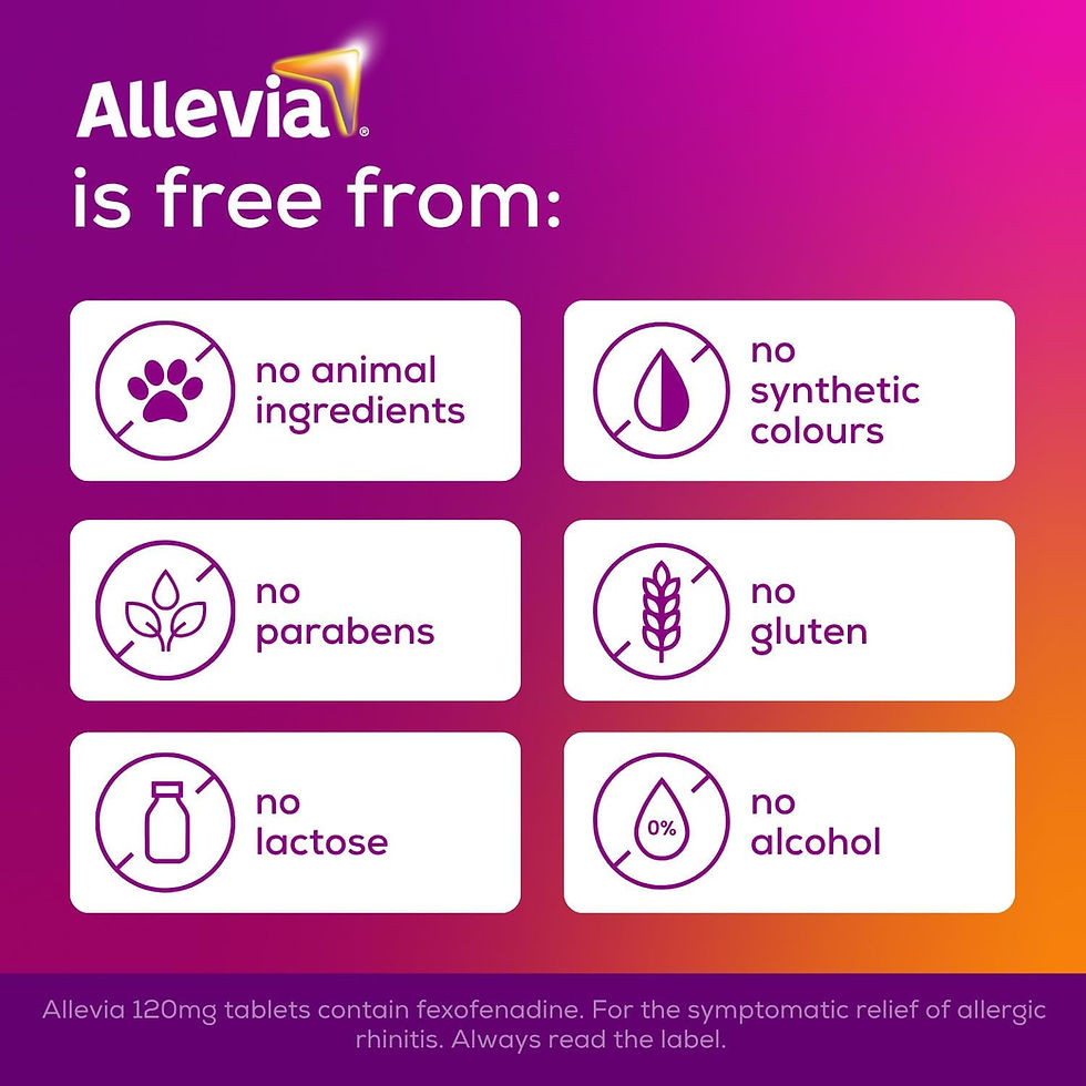 Thumbnail: Allevia 120mg Allergy Relief Tablets | 150 cts (5 packs of 30 cts) 24hr Relief 
