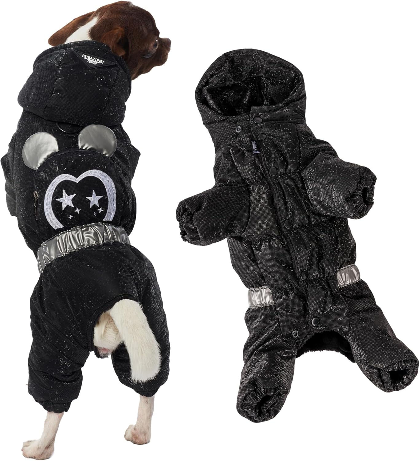 Winter Dog Coat for Female Pups with Full Belly Coverage