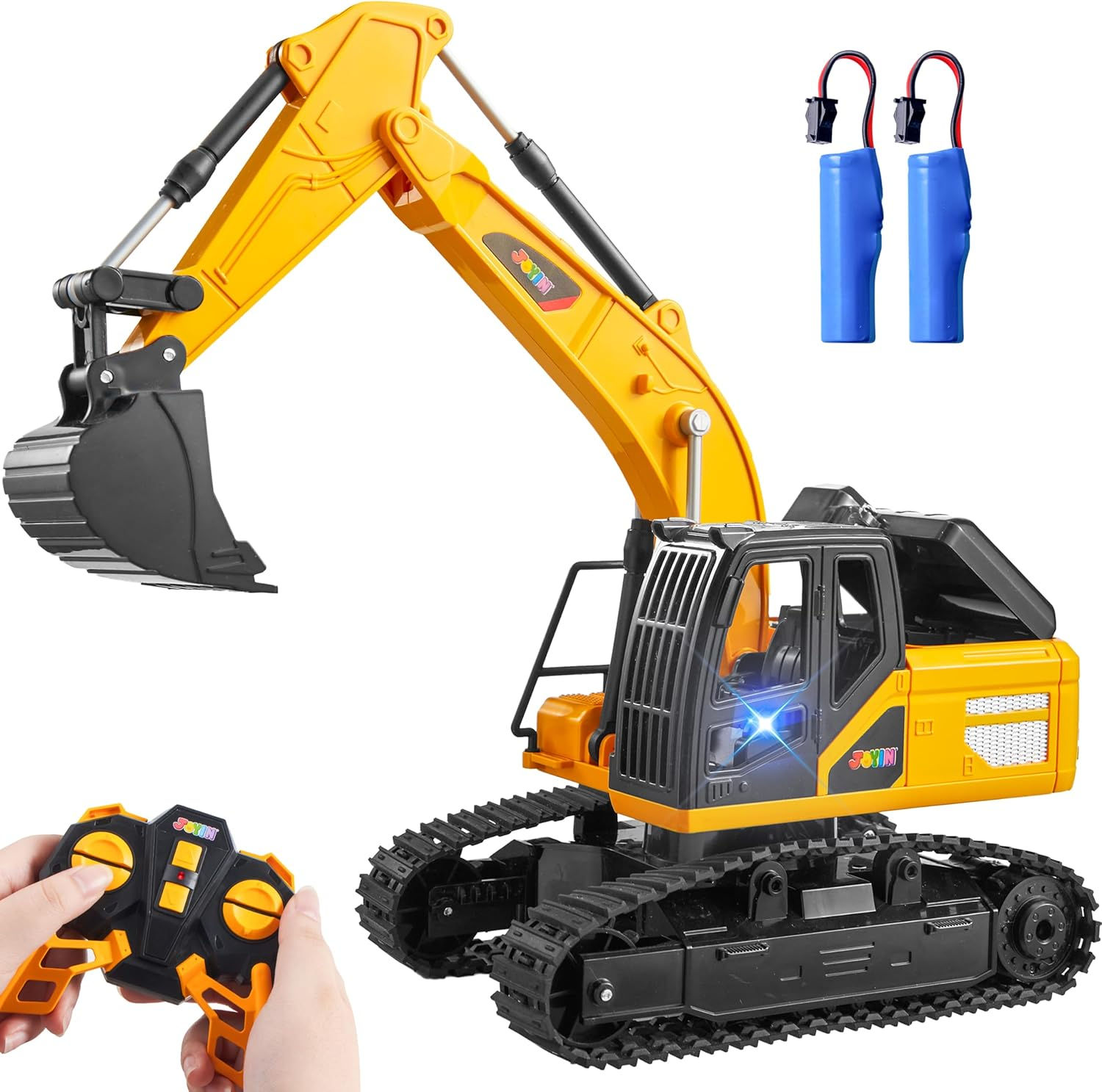 JOYIN Remote Control Excavator RC Digger Tractor Toys for Boys