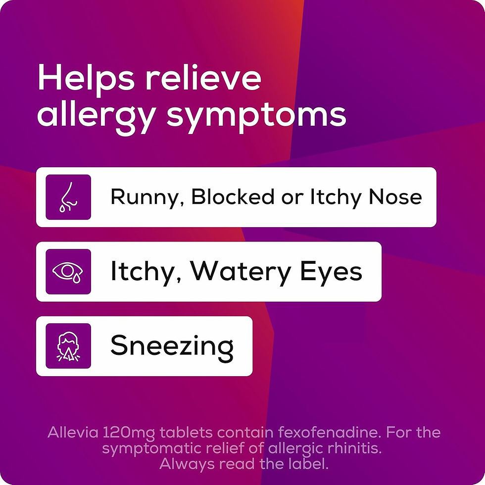Thumbnail: Allevia 120mg Allergy Relief Tablets | 150 cts (5 packs of 30 cts) 24hr Relief 