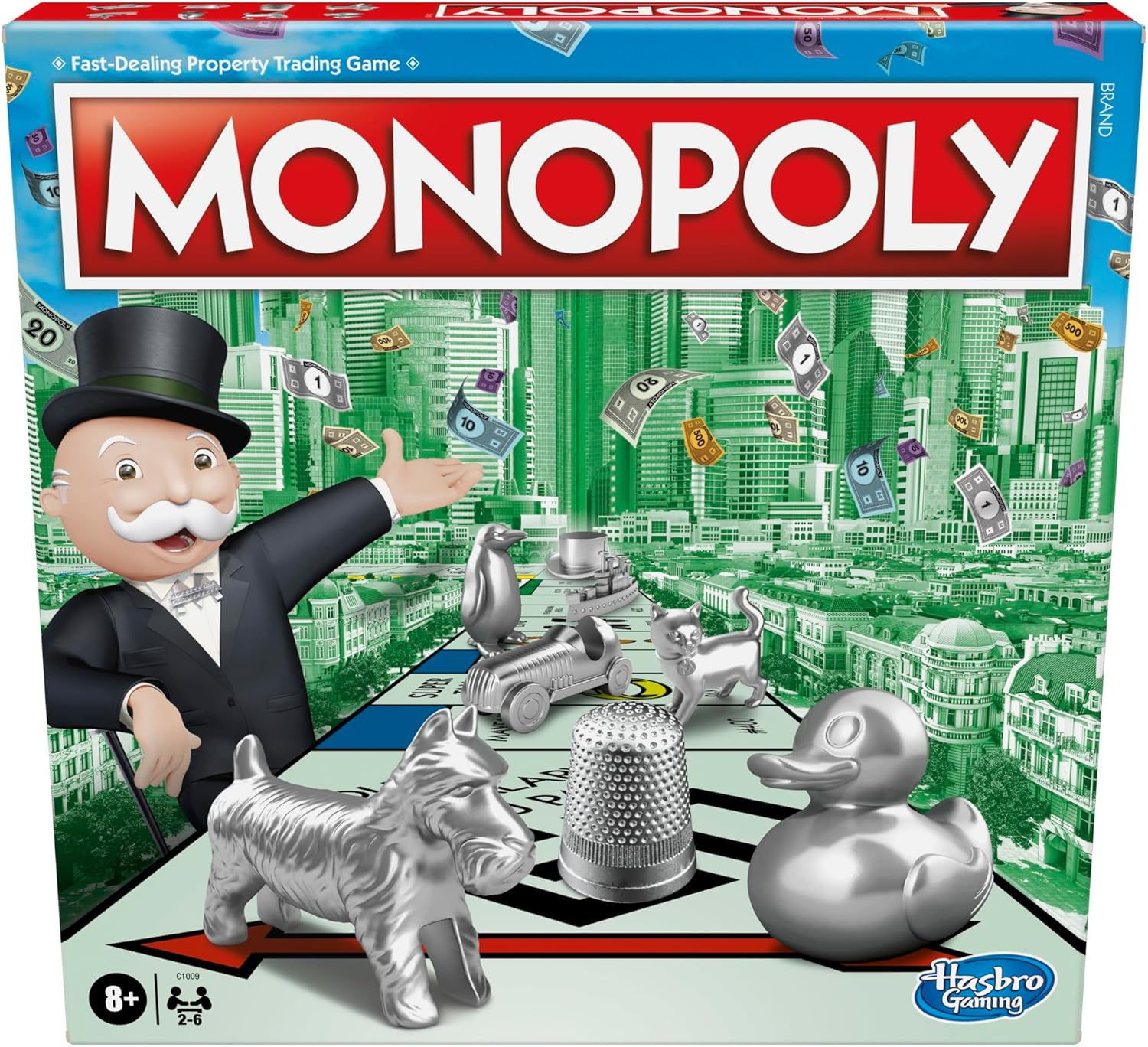 Hasbro Gaming Monopoly, Strategy Board Game for 8+ Year Old Kids, 2-6 Players