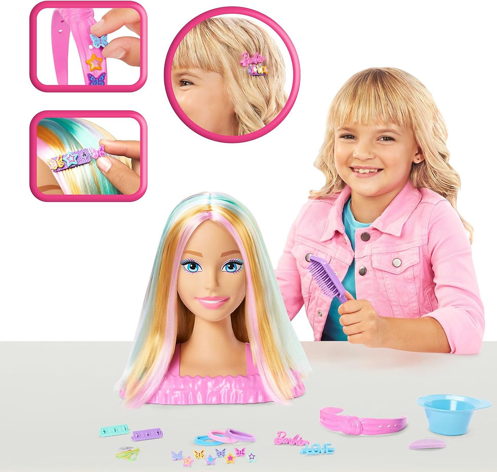Thumbnail: Barbie Doll Styling Head with 20+ Hair Styling Accessories 
