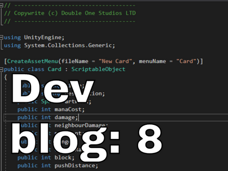 Dev Blog 8: Cards and feedback