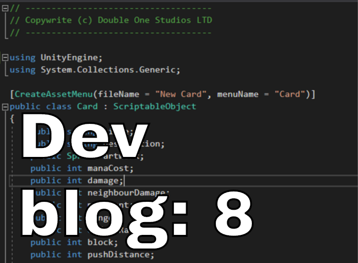 Editing Card Back Devpro Dev Blog 8: Cards and feedback