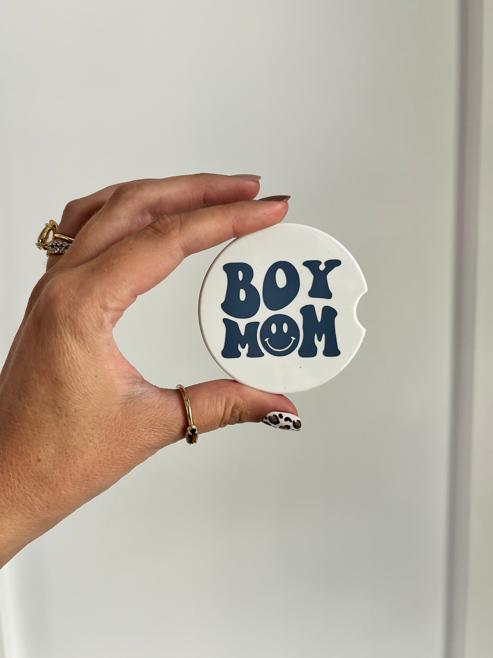 Boy Mom Car Coaster