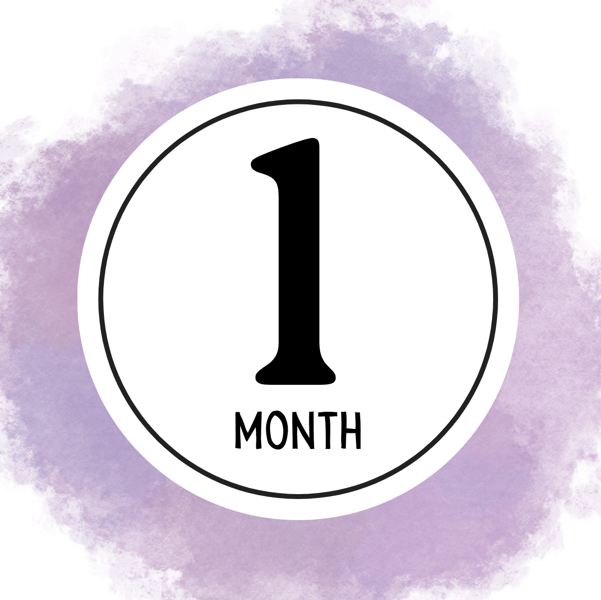Monthly Milestone Cards-Purple