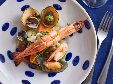 Capponmagro Genovese, salada de frutos do mar
