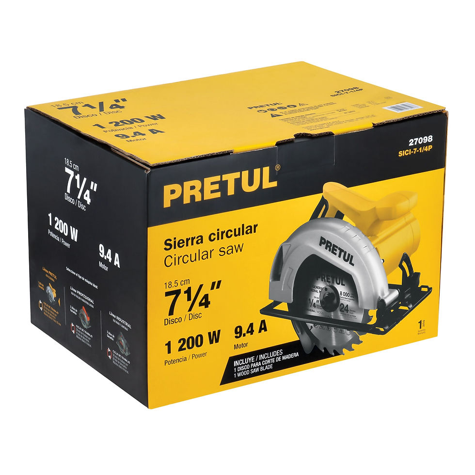 Thumbnail: Sierra Circular 7-1/4" 1200W Pretul