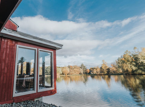 Lakeside View at the Water's Edge Restaurant at Memorytown.