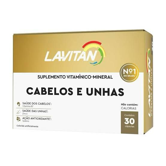 Vitamina cabelos e unhas LAVITAN 30 cápsulas