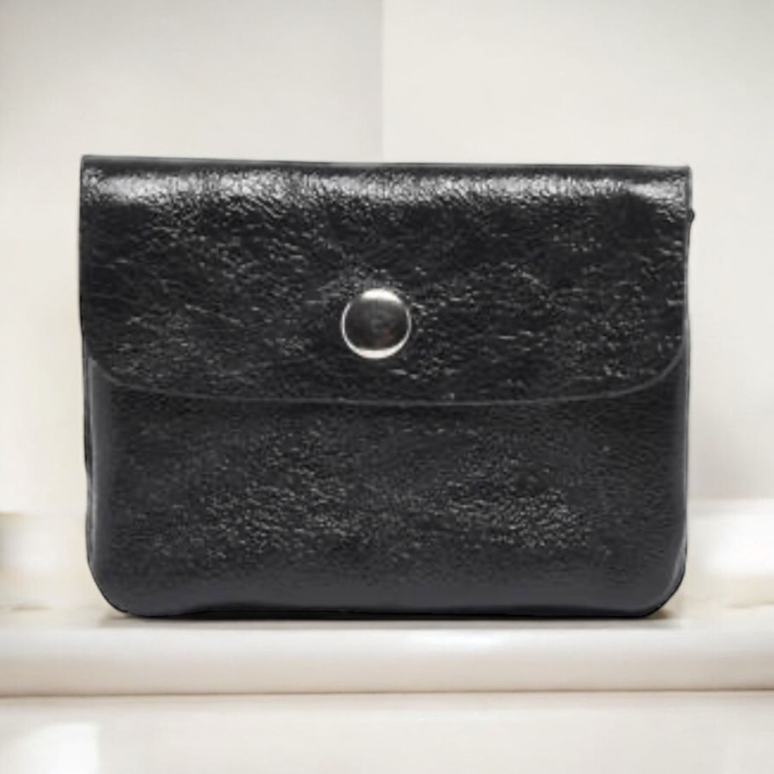 Porte monnaie noir scintillant